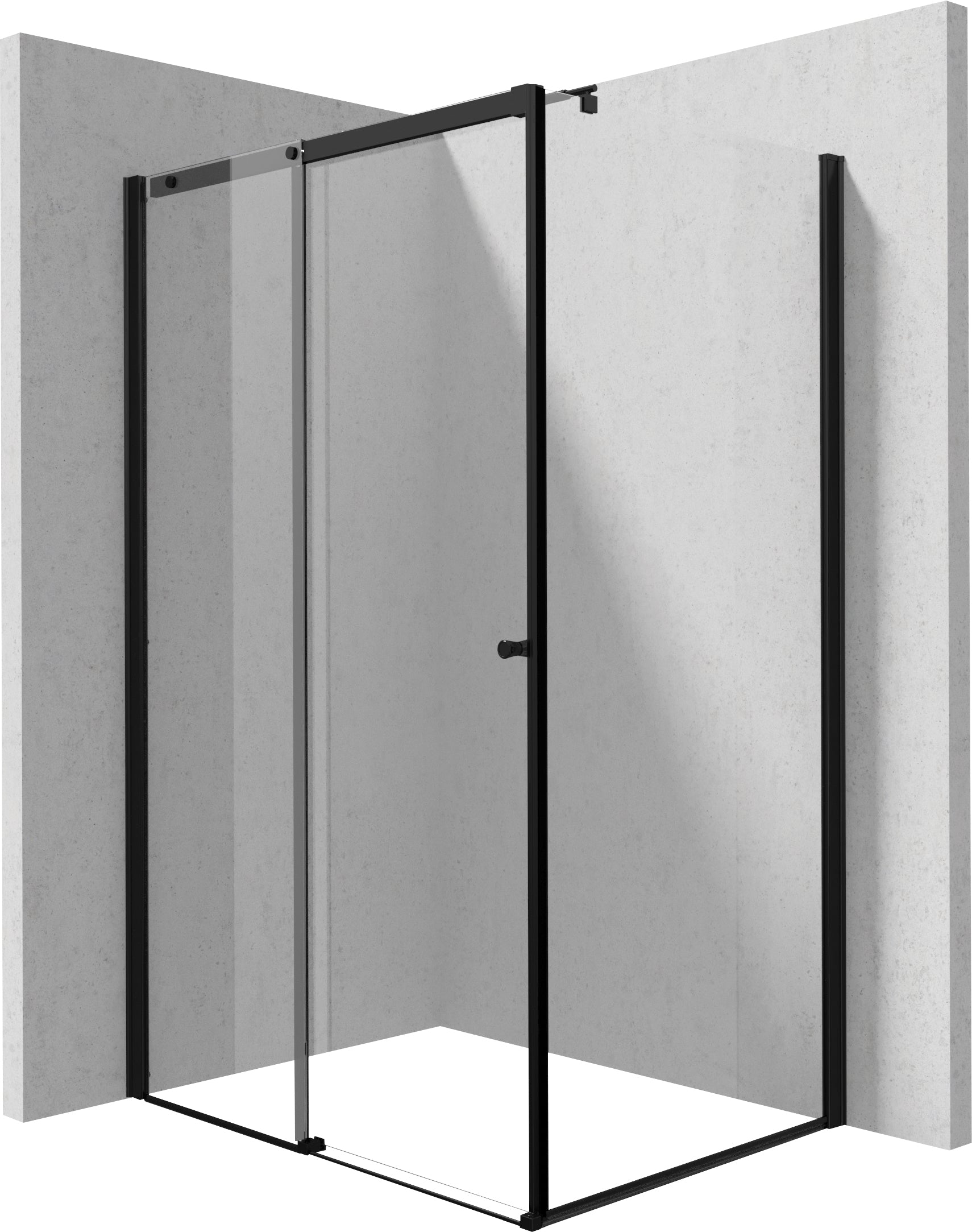 Shower cabin, rectangular, 100x80 cm